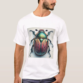 Psyrassa beetle 190924IREF251 - Watercolor T-shirt