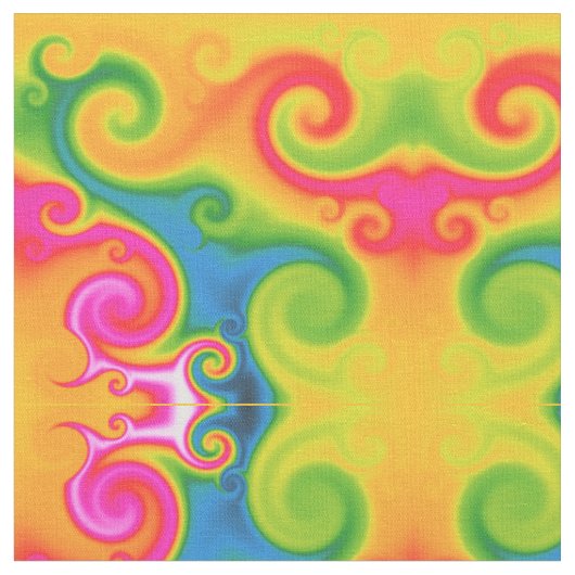 Psyschedelic tourbillonne tissu (Fermer)