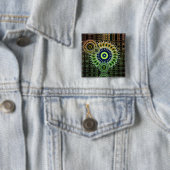 PsySlicez-Button Vierkante Button 5,1 Cm (In situ)