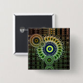 PsySlicez-Button Vierkante Button 5,1 Cm (Voorkant /achterkant)
