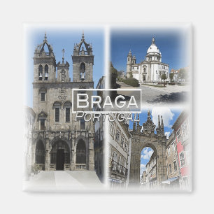PT0031 Europa, Portugal, Braga, Koelkast Magneet