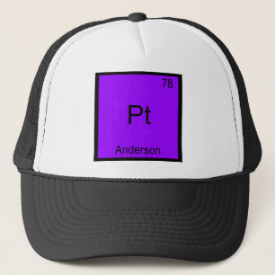 Pt - Anderson Grappig Chemie Element Symbool T-shi Trucker Pet