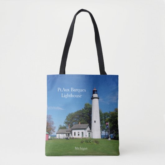 Pt Aux Barques Lighthouse over canvas tas (Voorkant)