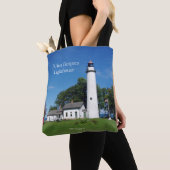 Pt Aux Barques Lighthouse over canvas tas (Dichtbij)