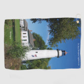 Pt Aux Barques Phare haute serviette de golf (Horizontal)