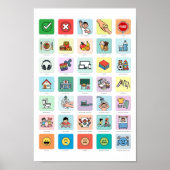 PT-BR Autism AAC Pointing Communication 04 Poster (Voorkant)