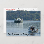 Pt. Carte postale du traversier de défiance (Devant / Derrière)