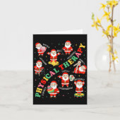 Pt Christmas Physical Therapy Santa Therast Xmas P Kaart (Gele Bloem)