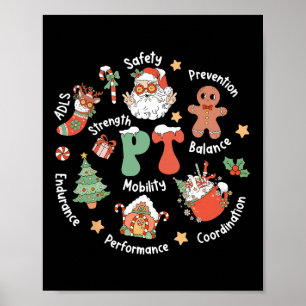 Pt Fysiotherapie Santa Squad Kerst Fysiotherapie Poster