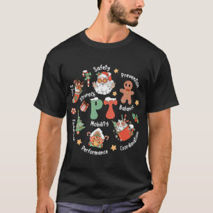 PT Fysiotherapie Santa-team Kerstmis T-shirt
