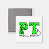 PT Groene en zwarte stippen Magneet (Voorkant / Achterkant)