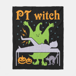PT Heks Fysiotherapeut Halloween Fleece Deken