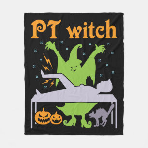 PT Heks Fysiotherapeut Halloween Fleece Deken