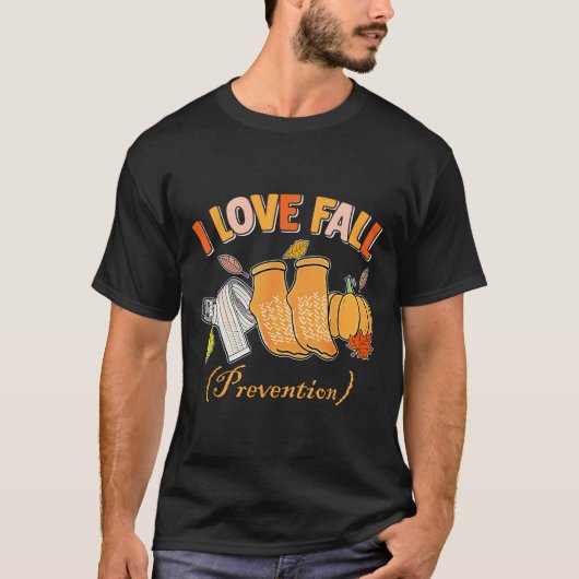 Pt Nurse Herfst Ik hou van Herfst Prevention Herfs T-shirt (Voorkant)