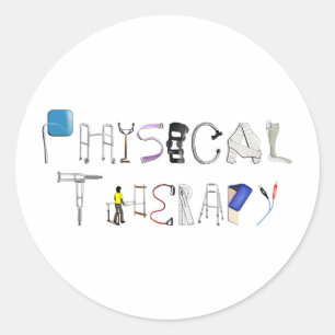 PT op het werk Ronde Sticker