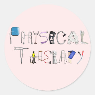 PT op het werk Ronde Sticker