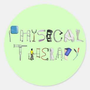 PT op het werk Ronde Sticker