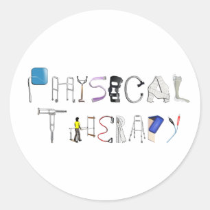 PT op het werk Ronde Sticker