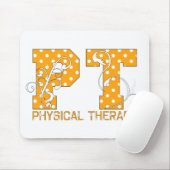 pt oranje witte poolpunts muismat (Met muis)