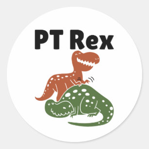 PT Rex Fysieke Therapie Ronde Sticker