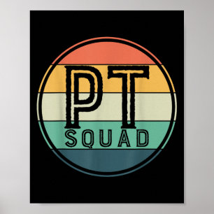 Pt Squad Retro Fysiotherapie Poster