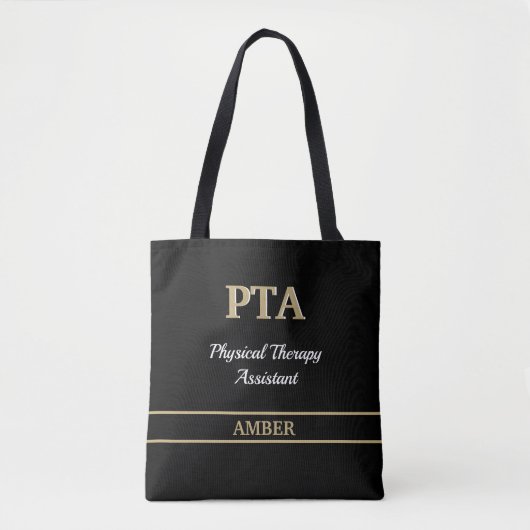 PTA (assistent fysiotherapie) Canvas tas (Voorkant)
