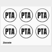 PTA - Autocollant rond classique Port Alsworth (Feuille)