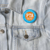 PTA Parent Teacher Association Pin Ronde Button 5,7 Cm (In situ)