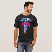 PTA Physical Therapist Assistant Caduceus Novelty T-shirt (Voorkant volledig)