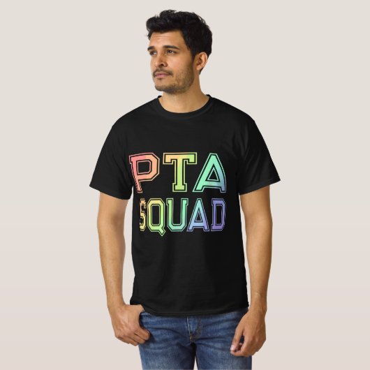 PTA Squad - Parent Teacher Organisation Associatio T-shirt (Voorkant volledig)