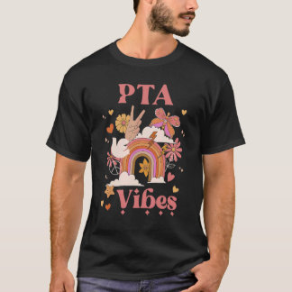 PTA Vibes Ouder Leraar Groep Retro Terug Naar Scho T-shirt
