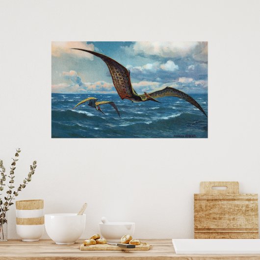 Pteranodon Antiek print (Keuken)