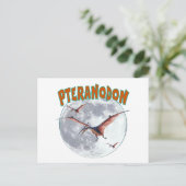 Pteranodon dinosaur briefkaart (Staand voorkant)