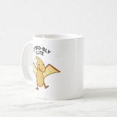 Pterobly Schattigee Grappige Dinosaurus Pterodacty Koffiemok (Voorkant links)