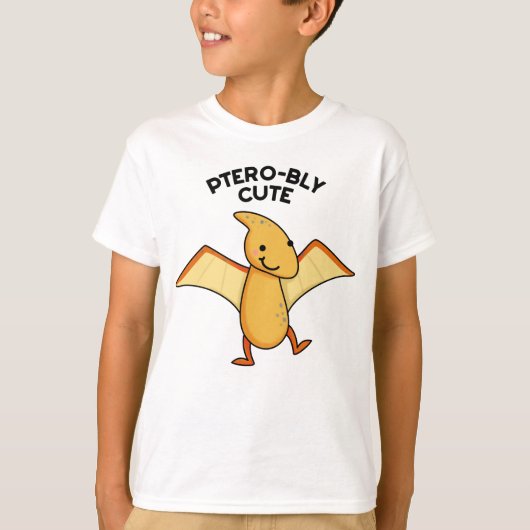 Pterobly Schattigee Grappige Dinosaurus Pterodacty T-shirt (Voorkant)