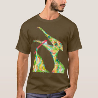 Pterodactyl borstelen tanden dinosaurus schilderen t-shirt