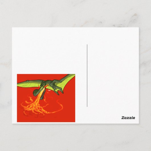 Pterodactyl Dinosaur - Sean Moore Briefkaart (Achterkant)