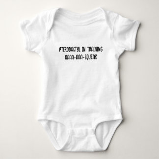 Pterodactyl in het trainen van humoristische Baby  Romper