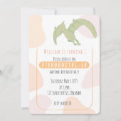 Pterodactyl Invitation de fête d'anniversaire pour (Devant)