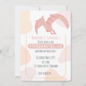 Pterodactyl Invitation de fête d'anniversaire pour (Devant)