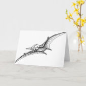 Pterodactyl Kaart (Gele Bloem)
