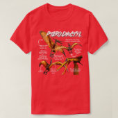 Pterodactyl Leuke Feiten T-shirt (Design voorkant)