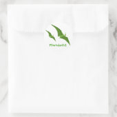 Pterodactyldinosaurussticker Ronde Sticker (Tas)