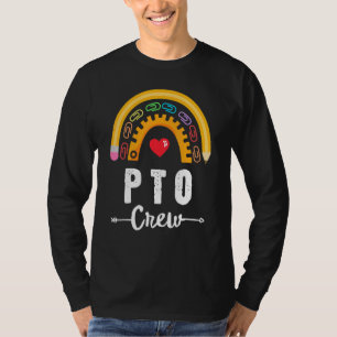 PTO Crew Ouder School Vrijwilligersraad Moeder T-shirt