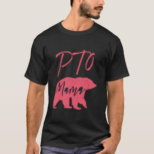 PTO Mama Beer Ontwerp voor School Ouder Mom Volunt T-shirt