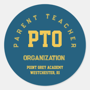 PTO Ouder Leraar Organisatie Custom School Ronde Sticker