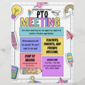 PTO-vergaderbrochure Flyer (Voorkant)