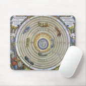  Ptolemaic Planisphere door Andreas Cellarius Muismat (Met muis)