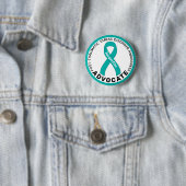 PTSD Awareness Advocate White Button (In situ)