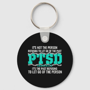 Ptsd Awareness Ptsd Awareness Blauwgroen Ribbon Sleutelhanger